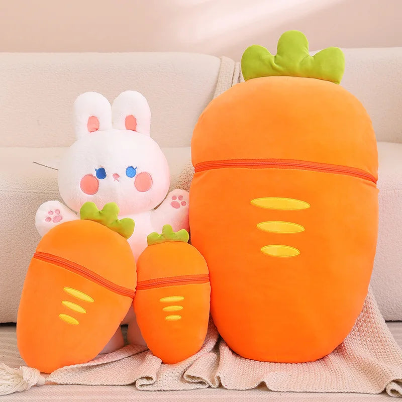 Strawberry Bunny Pillow Plush